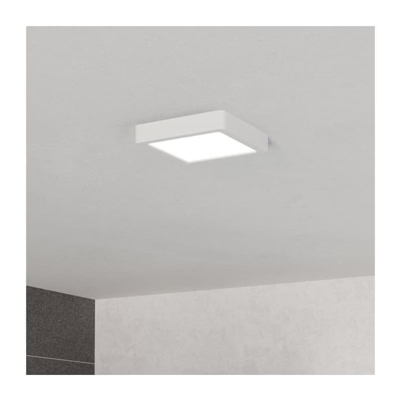 Eglo 901335 - LED Kúpeľňové stropné svietidlo FUEVA LED/7W/230V 15x15 cm IP44 biele 901335