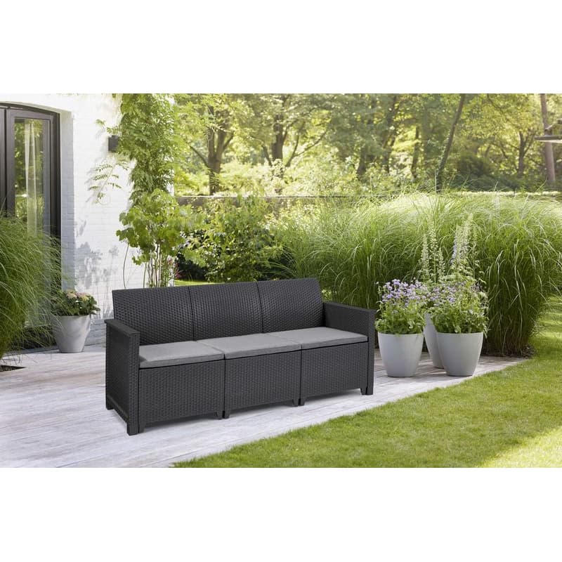 KETER Pohovka ALODIA 3 SEATER | grafit 2