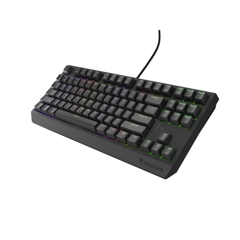 Genesis herná klávesnica THOR 230/TKL/RGB/Outemu Brown/Drôtová USB/US layout/Čierna 3