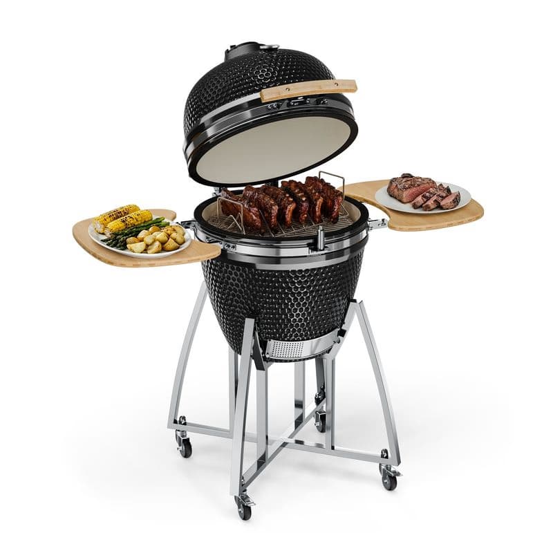 Klarstein Kingsize, kamado gril, keramický, 21", údenie, pomalé pečenie, nehrdzavejúca oceľ 1