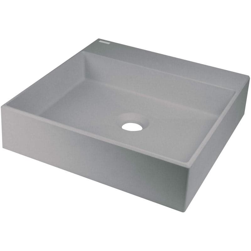 DEANTE - Correo metallic grey Granit umývadlo na dosku - 400x400 mm CQR_SU4S 1