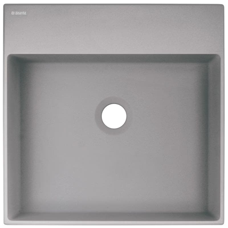 DEANTE - Correo metallic grey Granit umývadlo na dosku - 400x400 mm CQR_SU4S 2