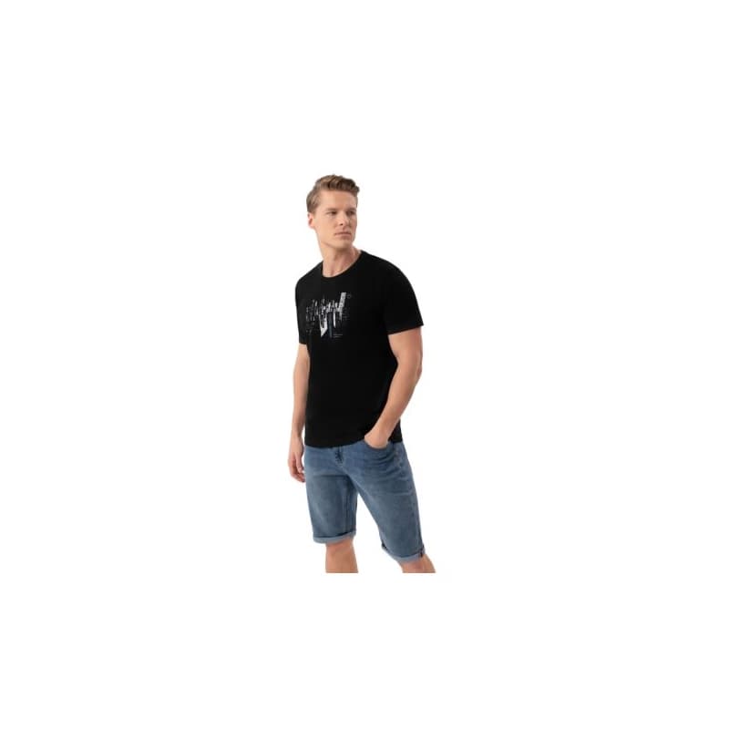 Pánske tričko s krátkym rukávom VOLCANO T-TURF-BLACK 1
