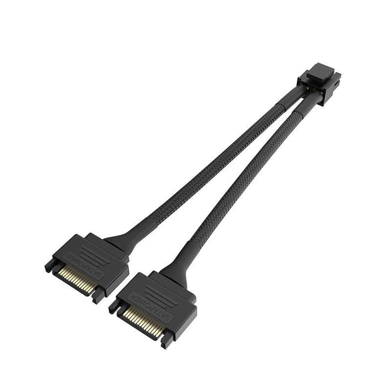 AKASA - Dual SATA na 8-pin CPU Power Adapter Cable 2