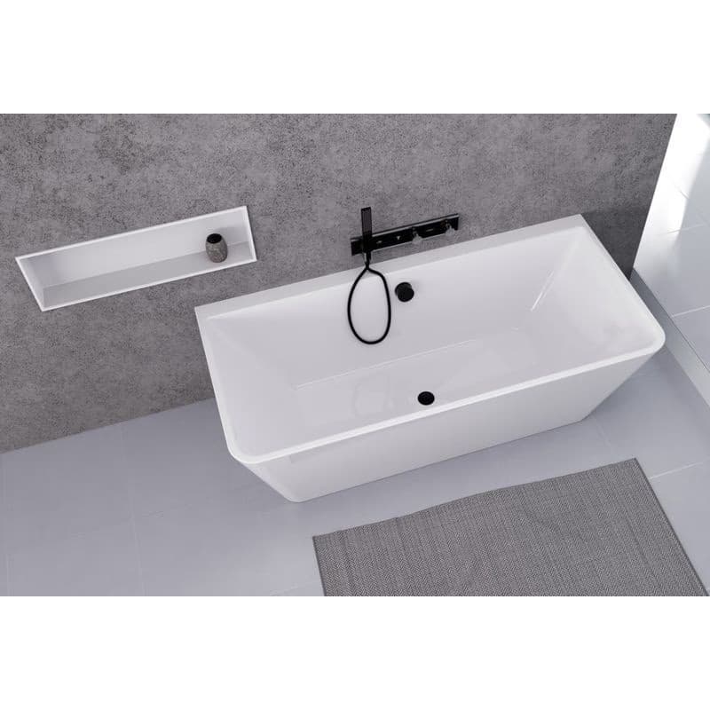 POLYSAN - LIBERTA D nástenná stojaca vaňa 170x78x60cm, biela 20392 4