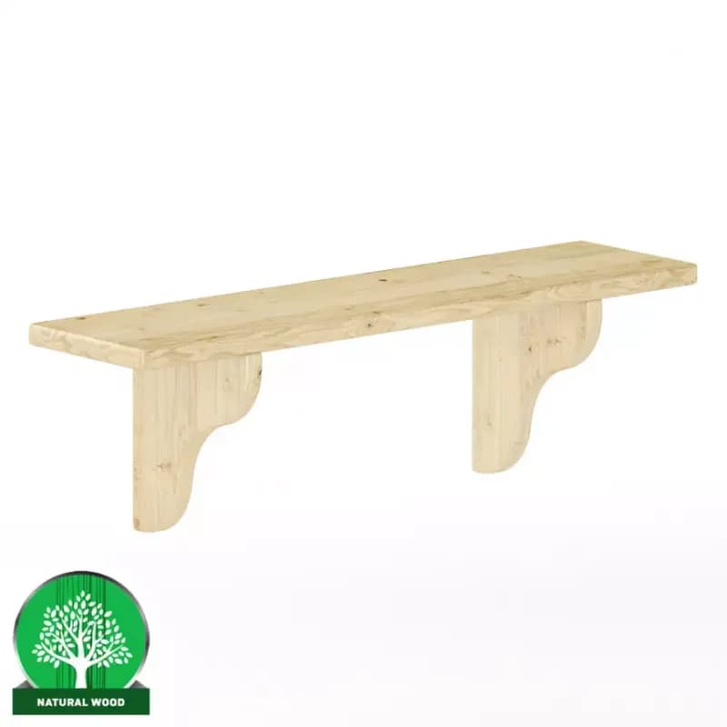 Polička borovica PK121-80x25x20 surová 1