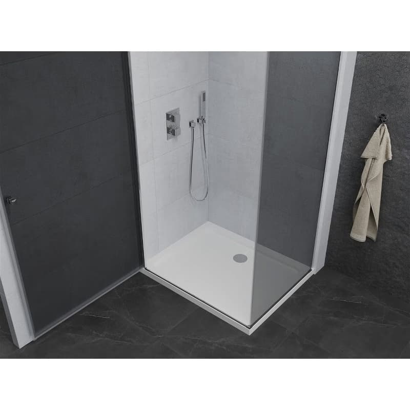 MEXEN/S - Pretória sprchovací kút 80x110, grafit, chróm + sprchová vanička vrátane sifónu 852-080-110-01-40-4010 5