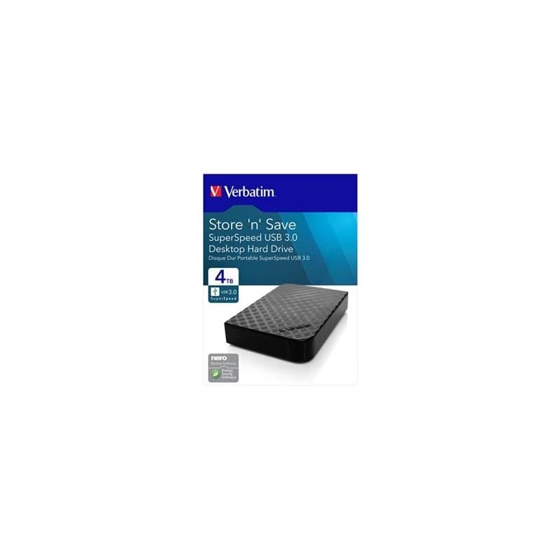 Verbatim externý pevný disk, Store N Save, 3.5", USB 3.0 (3.2 Gen 1), 4TB, 47685, černý 1