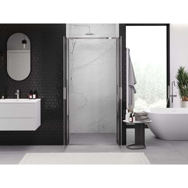 MEXEN - Exo sprchové dvere krídlové 80, transparent, chróm 814-080-000-01-00 3
