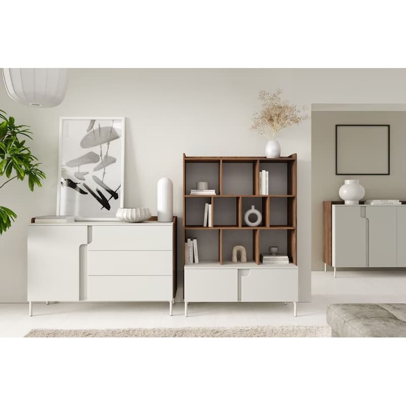 Meblar  TV stolík POSITANO P10 | cashmere / orech alba 3
