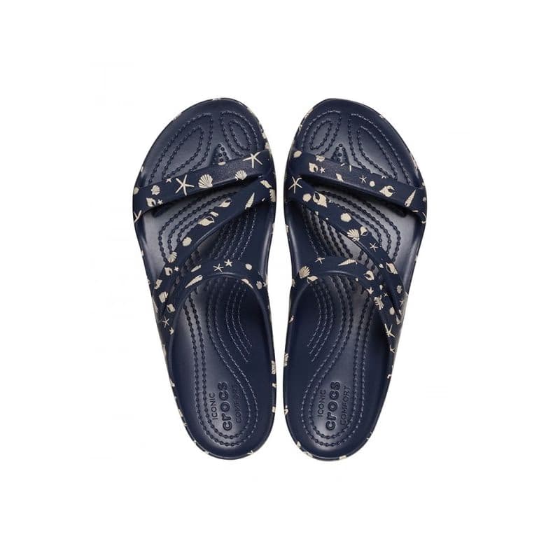 Dámske sandále CROCS Kadee II Shells Print Sandal W navy 3