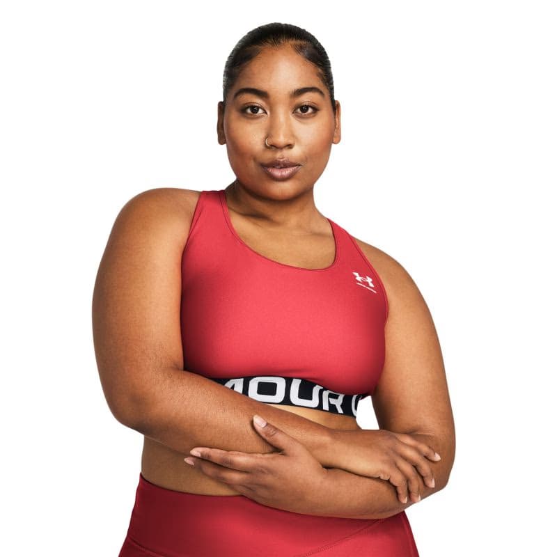 Dámska tréningová športová podprsenka UNDER ARMOUR UA HG Authentics Mid Branded-RED 4