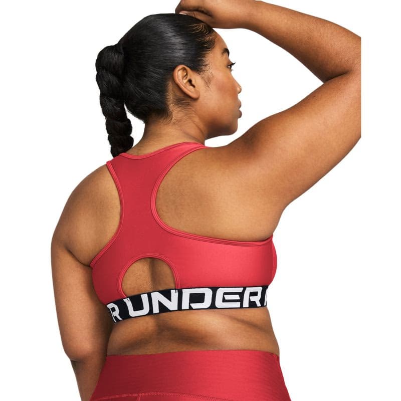 Dámska tréningová športová podprsenka UNDER ARMOUR UA HG Authentics Mid Branded-RED 5