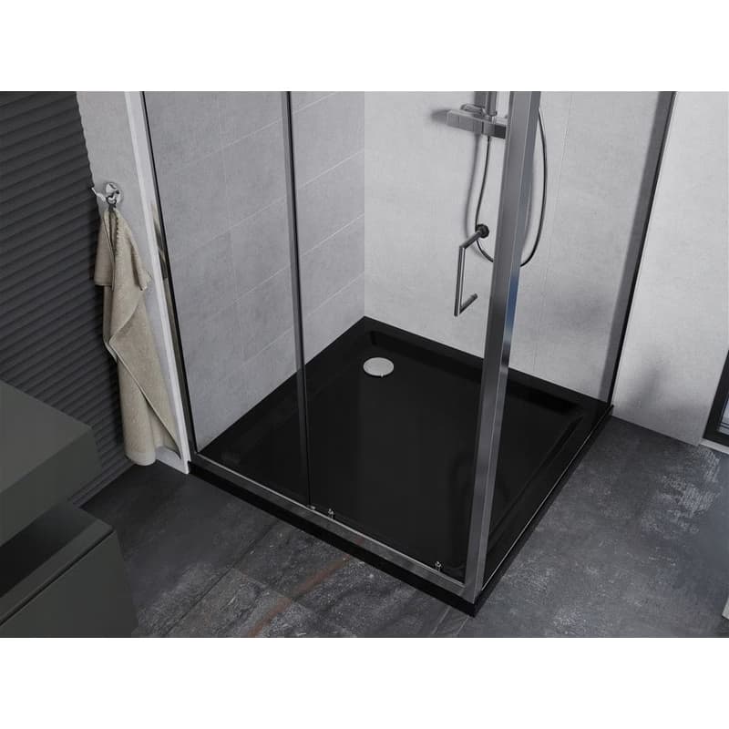 MEXEN/S - Apia Sprchovací kút 90x90, transparent, chróm + vanička so sifónom 840-090-090-01-00-4070 4