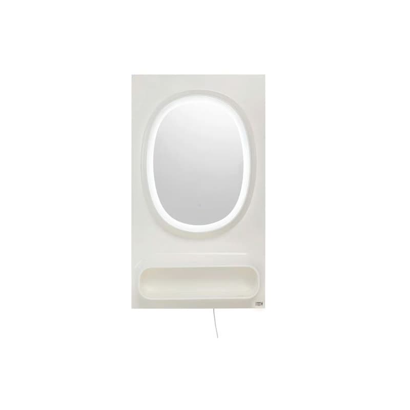 Nástenné zrkadlo Aero LED biele 80x141cm 1