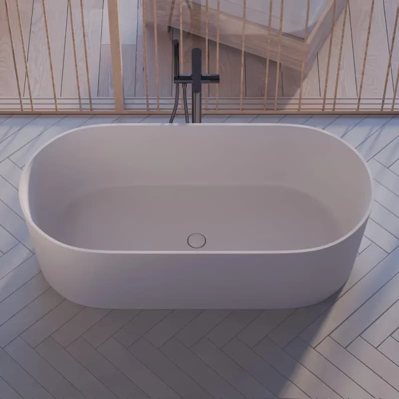 OMNIRES - OVO PZ+ voľne stojaca vaňa, 160 x 75 cm biela mat /BM/ OVOWWBM 4