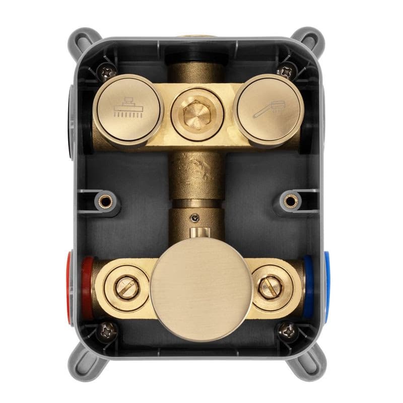 REA - Podomietková sprchová sada LUNGO brúsené zlato + termostat + BOX REA-P8551 3