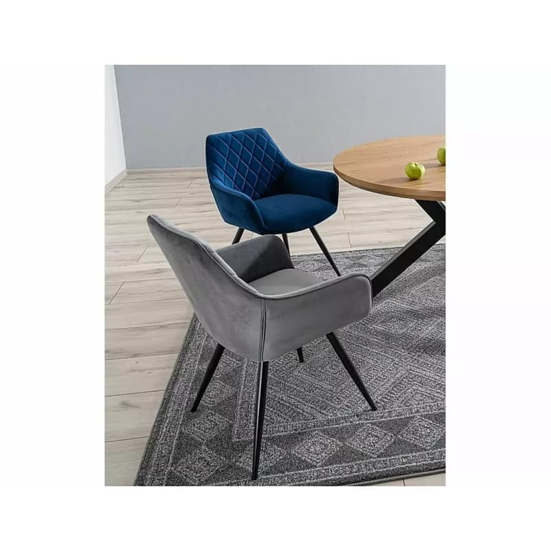 Signal Jedálenská stolička LINEA VELVET | sivá 4