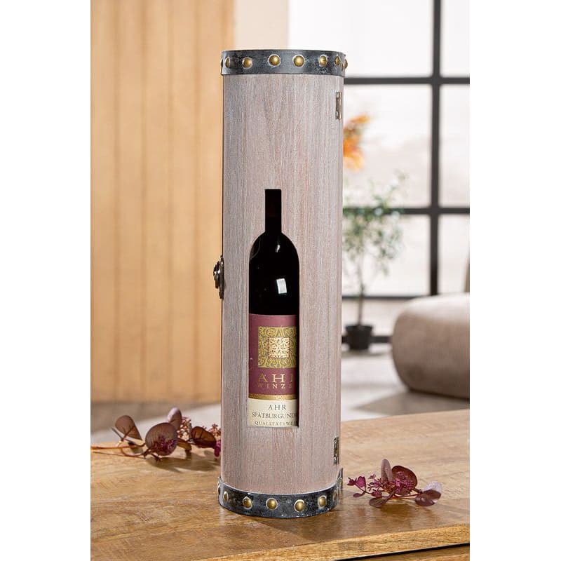 Krabica na víno s motívom fľaše "Vin" 1