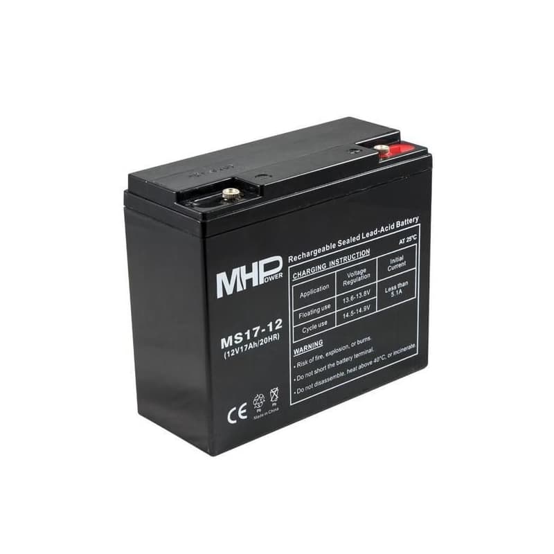 Pb akumulátor MHPower VRLA AGM 12V/17Ah (MS17-12) 1