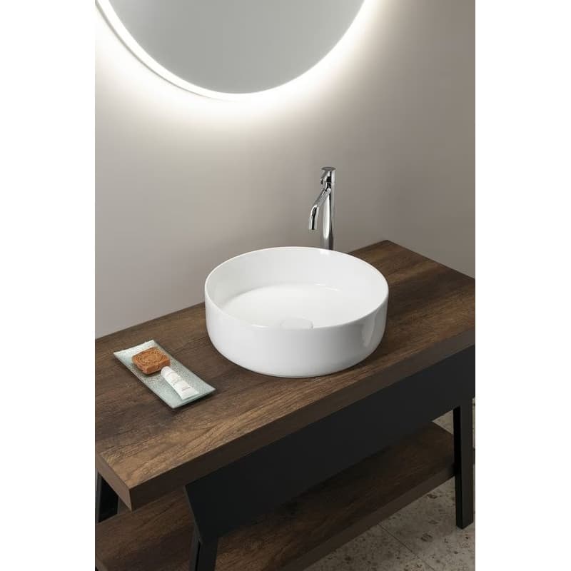 SAPHO - FIASTRA keramické umývadlo na dosku, priemer 40cm, biela FT801 3