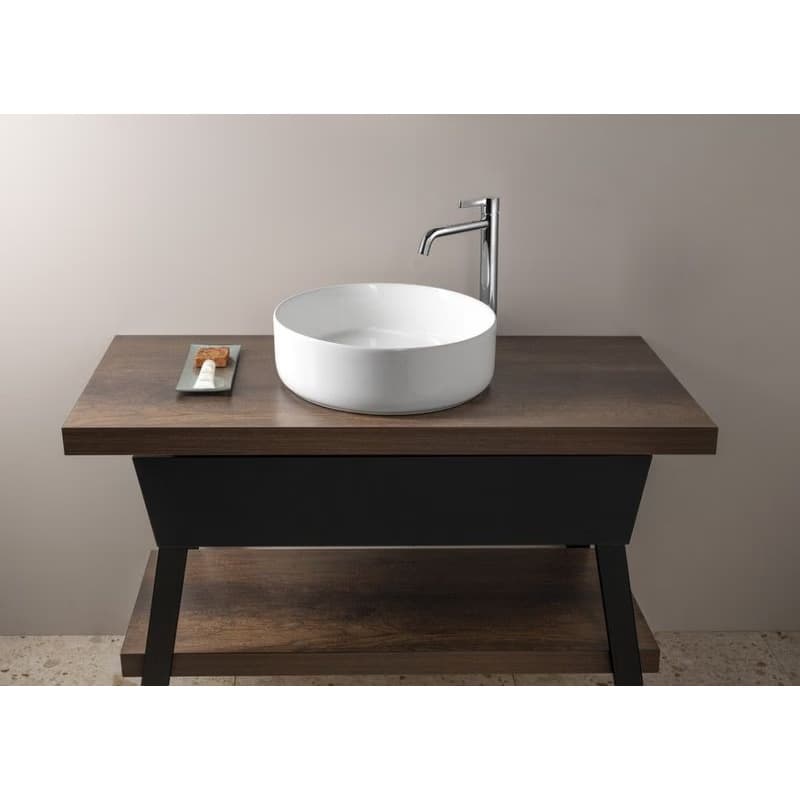 SAPHO - FIASTRA keramické umývadlo na dosku, priemer 40cm, biela FT801 4
