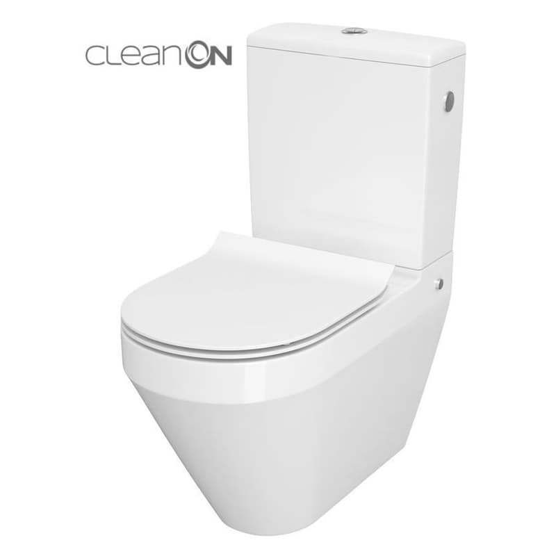 CERSANIT - WC KOMBI CREA CLEANON 010/020 OVAL, NÁDRŽKA 010 3/5, SEDADLO DUR SLIM WO LW ONE K114-023-B-SET 1