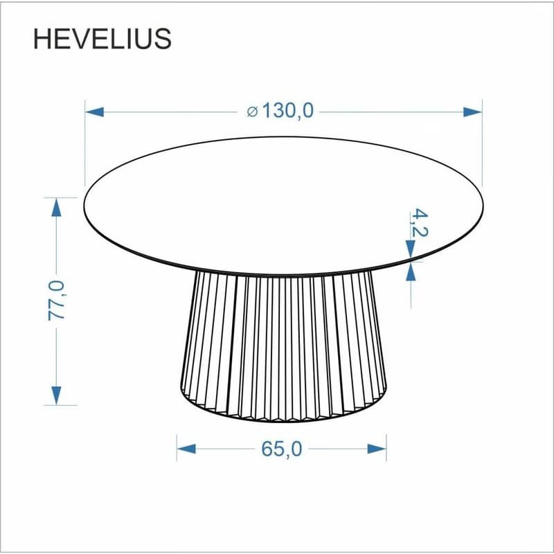 Jedálenský stôl HEVELIUS Halmar 2