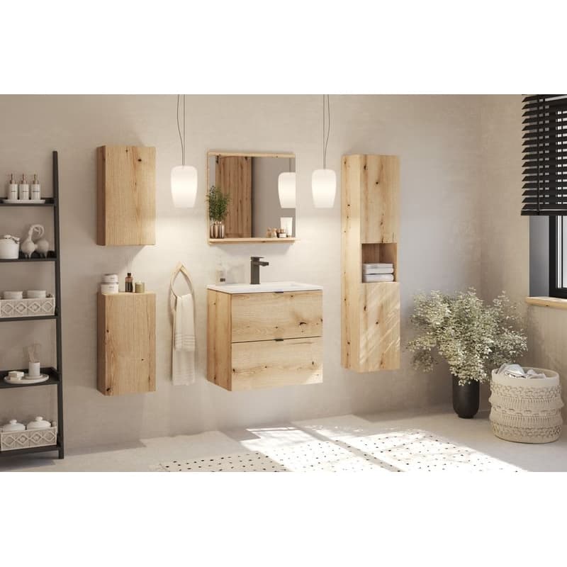 ArtCom Závesná skrinka do kúpeľne NOVA Oak 83-20-1D 4