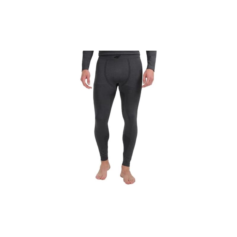 Pánske termo nohavice 4F SEAMLESS UNDERWEAR M238-WAW25USEAM238-21M-BLACK MELANGE 1