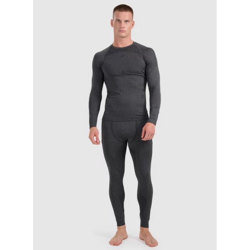 Pánske termo nohavice 4F SEAMLESS UNDERWEAR M238-WAW25USEAM238-21M-BLACK MELANGE 2