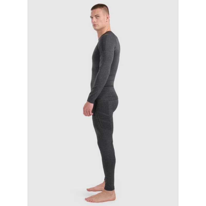 Pánske termo nohavice 4F SEAMLESS UNDERWEAR M238-WAW25USEAM238-21M-BLACK MELANGE 4