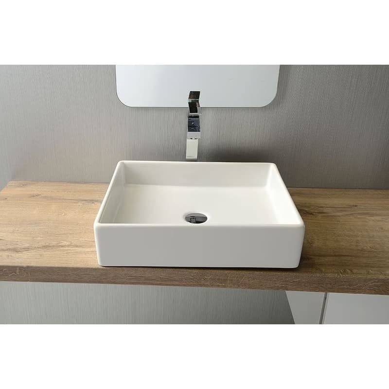 ISVEA - PURITY keramické umývadlo 50x42cm, na dosku, biela 10PL66050 2