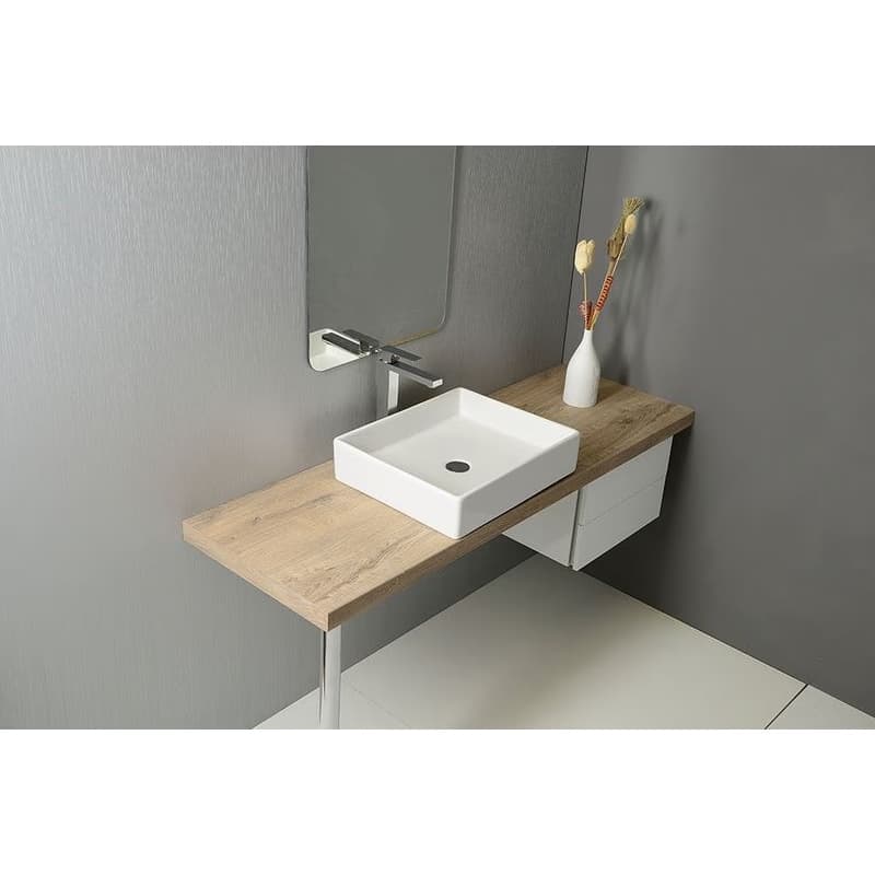 ISVEA - PURITY keramické umývadlo 50x42cm, na dosku, biela 10PL66050 3