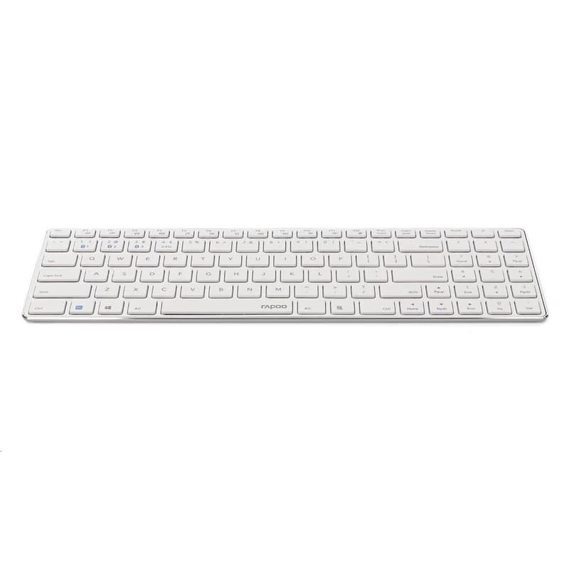 RAPOO klávesnica E9100M, bezdrôtová, Ultra-slim, CZ/SK, biela 2
