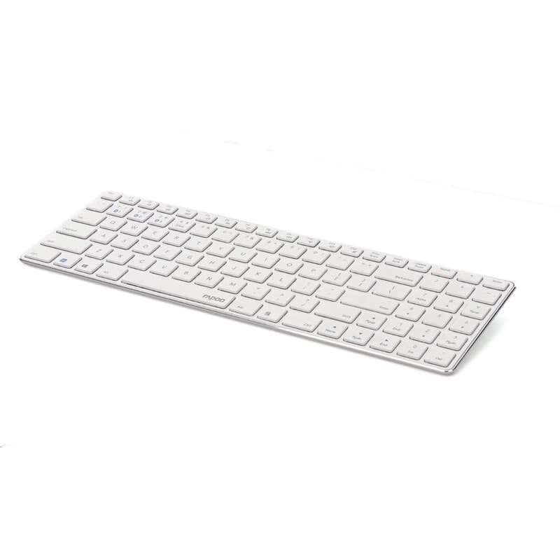 RAPOO klávesnica E9100M, bezdrôtová, Ultra-slim, CZ/SK, biela 3