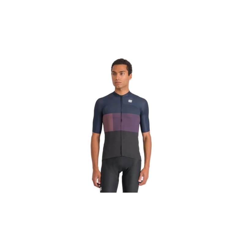 Pánsky cyklistický dres s krátkym rukávom SPORTFUL Snap jersey, black galaxy blue 1