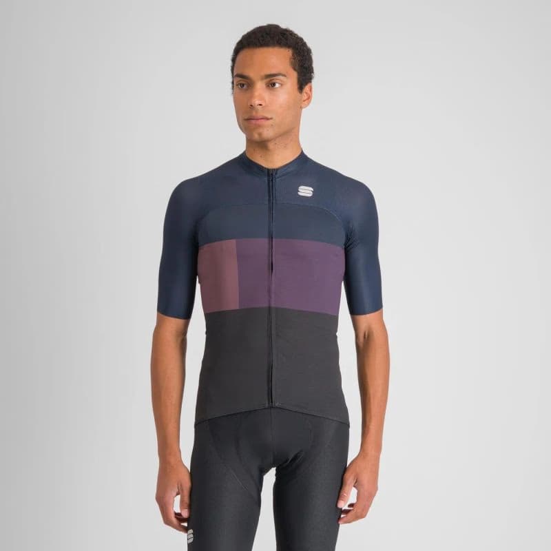 Pánsky cyklistický dres s krátkym rukávom SPORTFUL Snap jersey, black galaxy blue 2