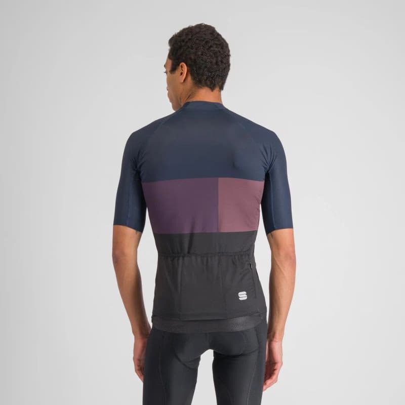 Pánsky cyklistický dres s krátkym rukávom SPORTFUL Snap jersey, black galaxy blue 3