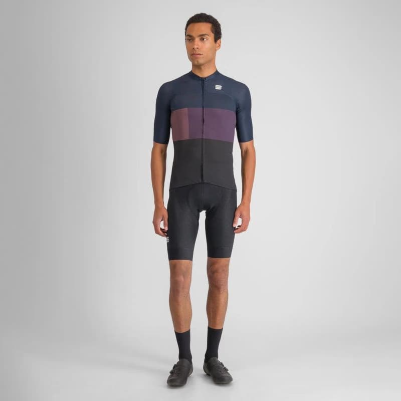 Pánsky cyklistický dres s krátkym rukávom SPORTFUL Snap jersey, black galaxy blue 4