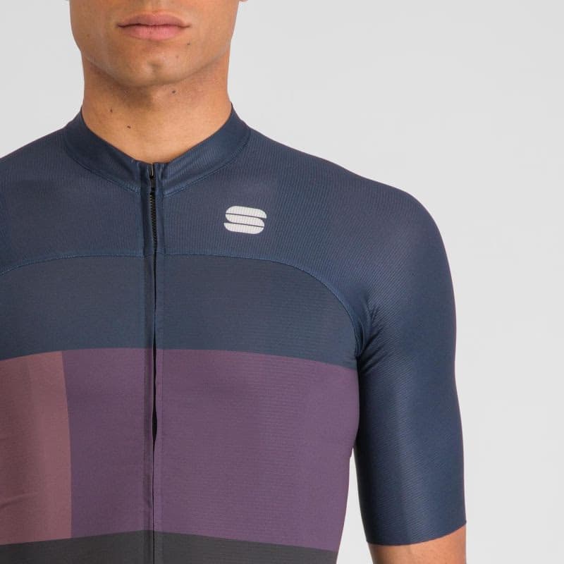 Pánsky cyklistický dres s krátkym rukávom SPORTFUL Snap jersey, black galaxy blue 6