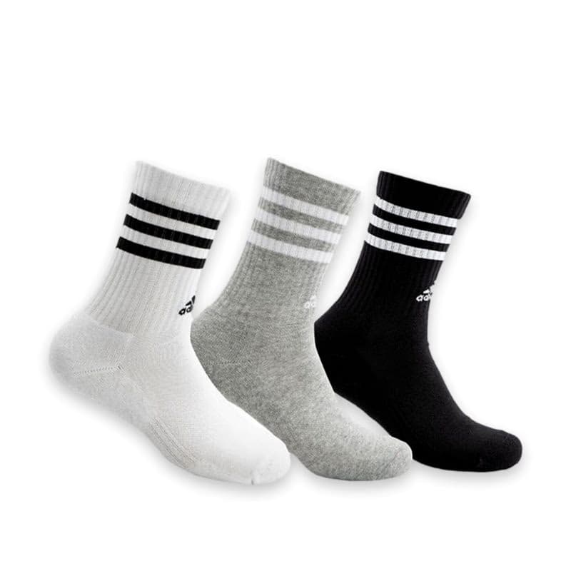 Ponožky ADIDAS 3S C SPW CRW 3P MGREYH WHITE BLACK W 2
