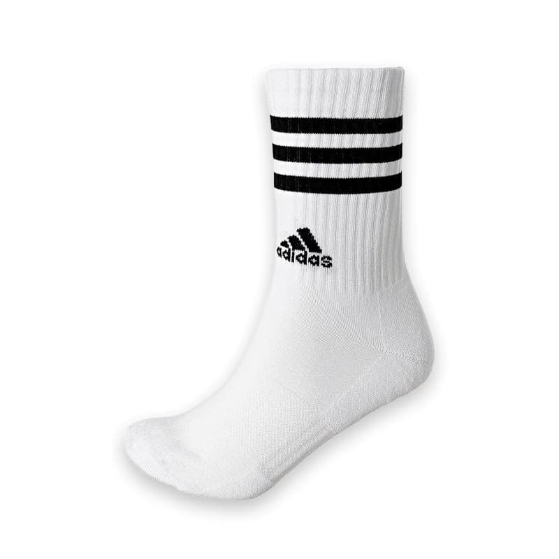 Ponožky ADIDAS 3S C SPW CRW 3P MGREYH WHITE BLACK W 3