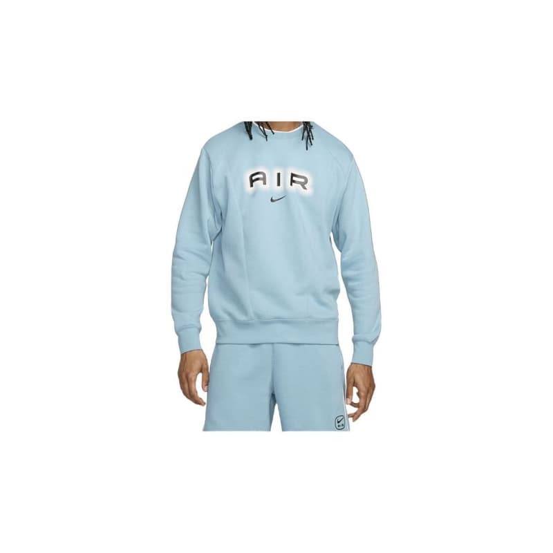 Pánska zateplená mikina NIKE M NSW SW AIR CREW FLC BB-464 DENIM TURQ BLACK