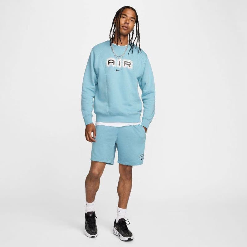 Pánska zateplená mikina NIKE M NSW SW AIR CREW FLC BB-464 DENIM TURQ BLACK 5