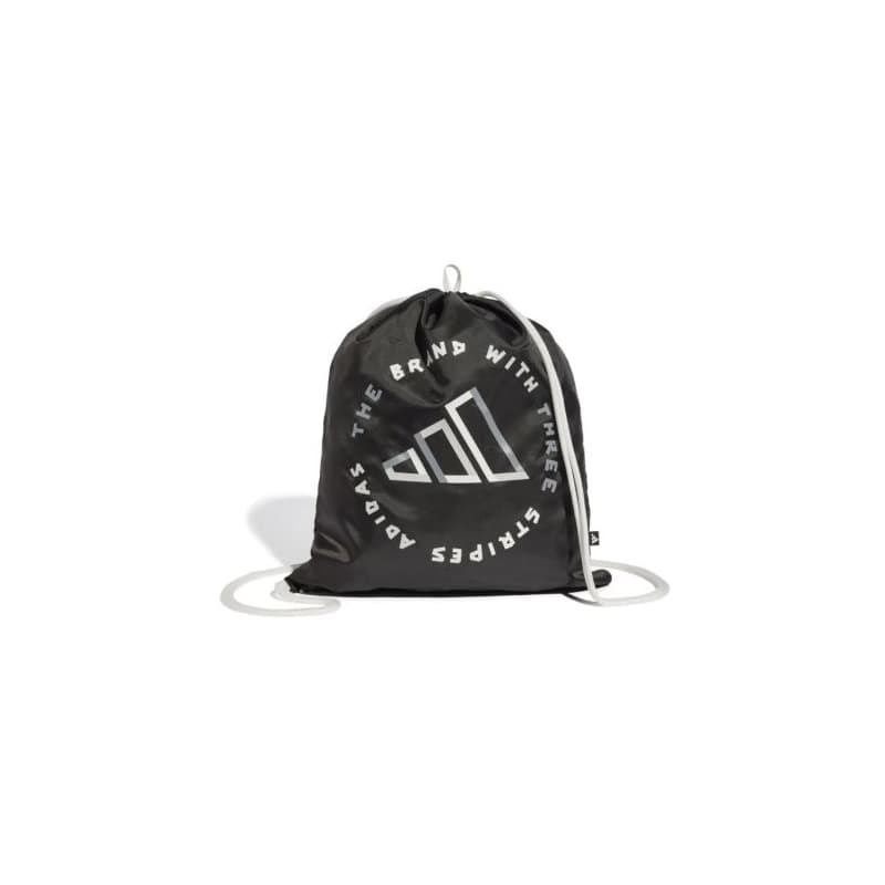 Vrecko na prezúvky ADIDAS GYMSACK TAPE BLACK WHITE 1