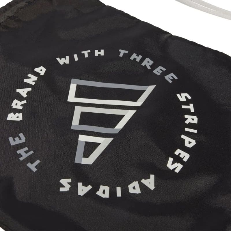 Vrecko na prezúvky ADIDAS GYMSACK TAPE BLACK WHITE 2