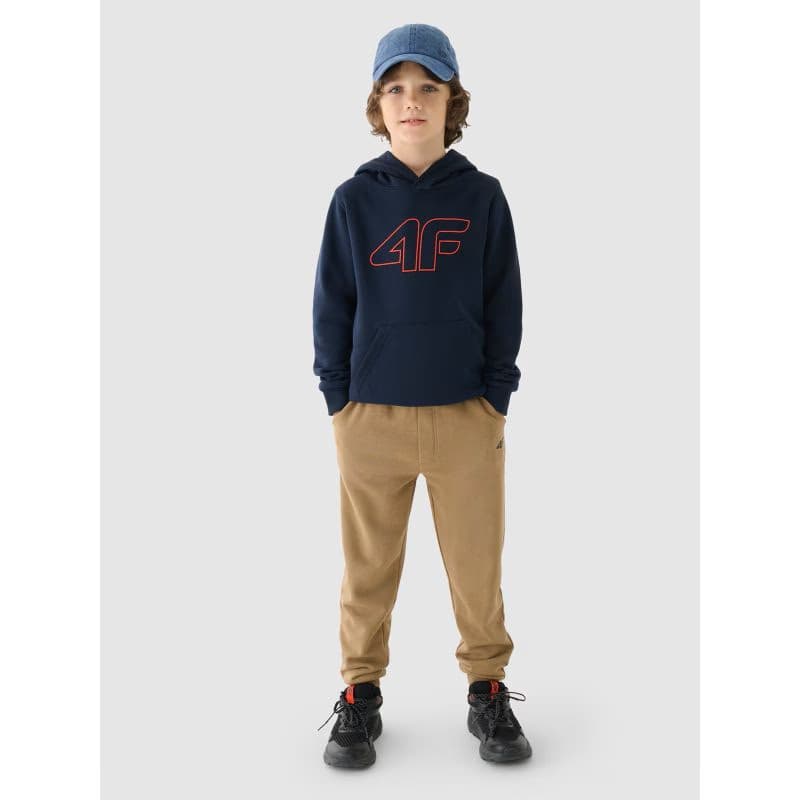 Chlapčenská mikina s kapucňou 4F JUNIOR SWEATSHIRT-JWMM00TSWSM1292-31S-NAVY 4