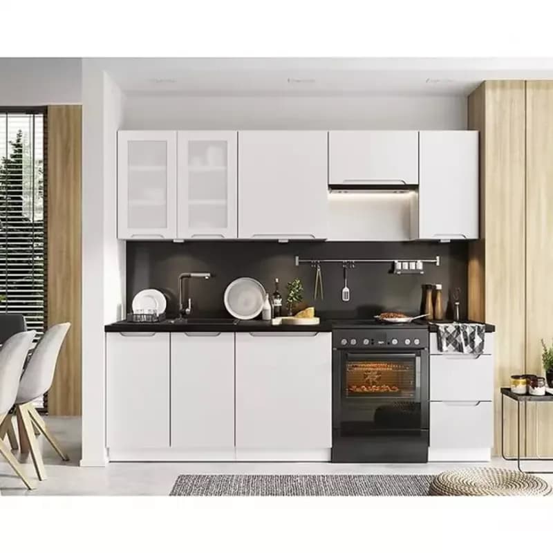 Kuchynská linka Zoya 180/240 biely hrášok 1