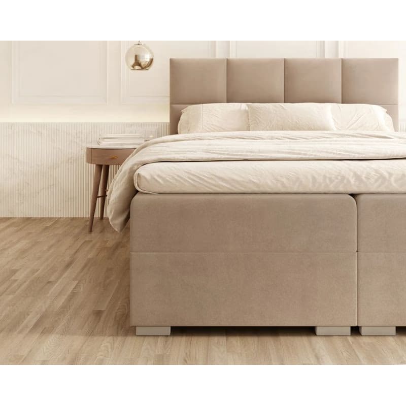 FDM Manželská posteľ PORTLAND Boxspring | Mouse 180 x 200 cm 3